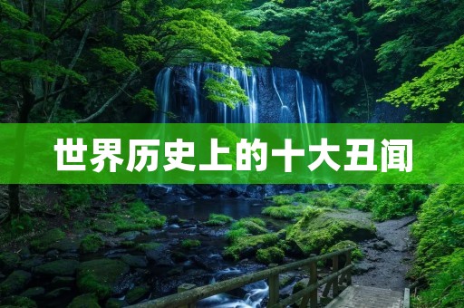 世界历史上的十大丑闻:揭秘那些令人震惊的丑闻 世界历史上的十大丑闻:揭秘那些令人震惊的丑闻