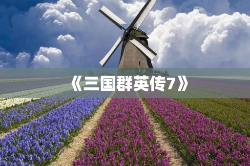 《三国群英传7》:打造属于你的三国世界 《三国群英传7》:打造属于你的三国世界