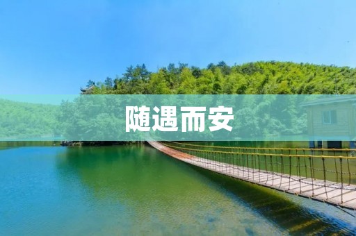 随遇而安：在纷繁复杂的世界中找到内心的宁静