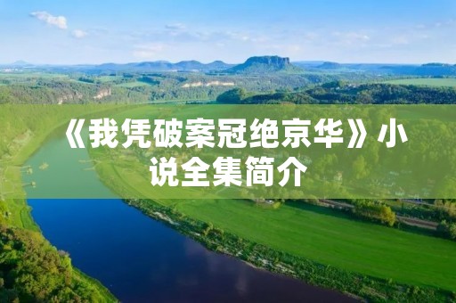 《我凭破案冠绝京华》小说全集简介