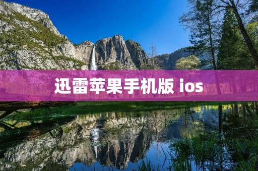 迅雷苹果手机版 ios：高速下载神器