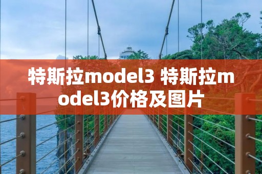 特斯拉model3 特斯拉model3价格及图片