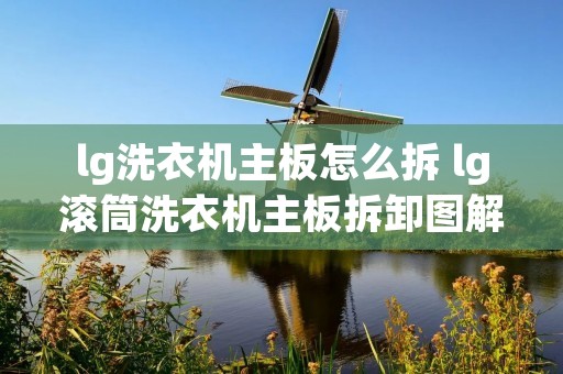lg洗衣机主板怎么拆 lg滚筒洗衣机主板拆卸图解