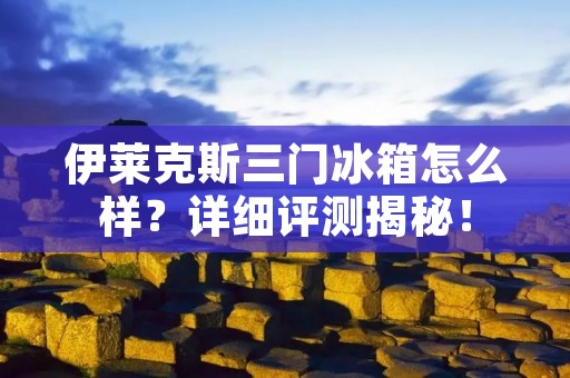 伊莱克斯三门冰箱怎么样？详细评测揭秘！