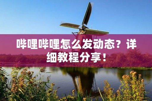 哔哩哔哩怎么发动态？详细教程分享！