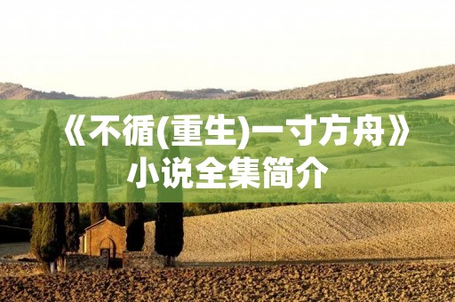 《不循(重生)一寸方舟》小说全集简介