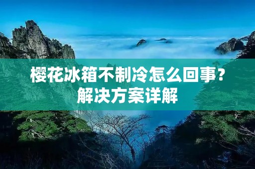 樱花冰箱不制冷怎么回事?解决方案详解