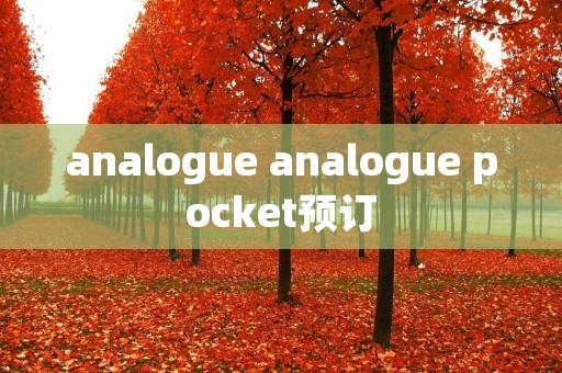 analogue analogue pocket预订