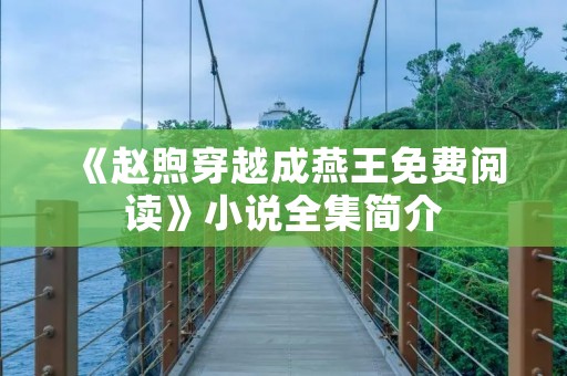 《赵煦穿越成燕王免费阅读》小说全集简介