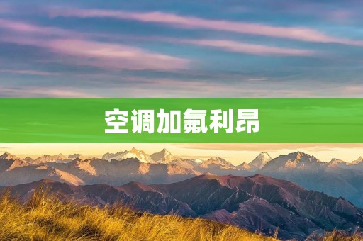 空调加氟利昂:保护环境,减少温室气体排放 空调加氟利昂:保护环境,减少温室气体排放