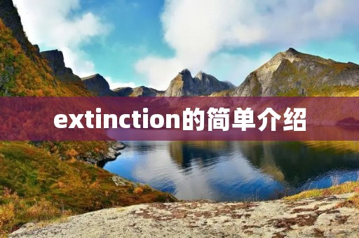 extinction的简单介绍