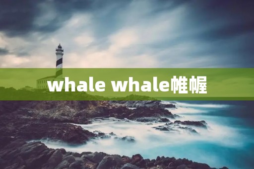 whale whale帷幄