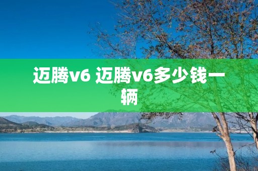 迈腾v6 迈腾v6多少钱一辆