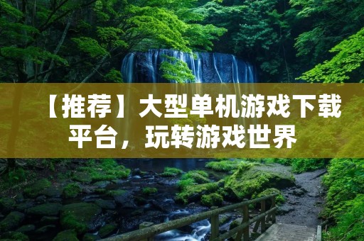 【推荐】大型单机游戏下载平台,玩转游戏世界