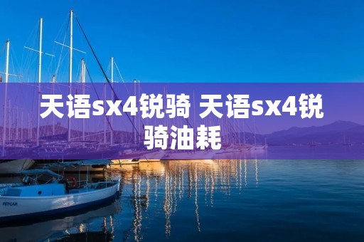 天语sx4锐骑 天语sx4锐骑油耗