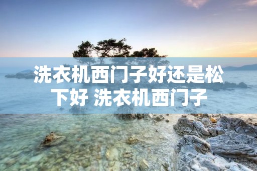 洗衣机西门子好还是松下好 洗衣机西门子 洗衣机西门子好还是松下好 洗衣机西门子