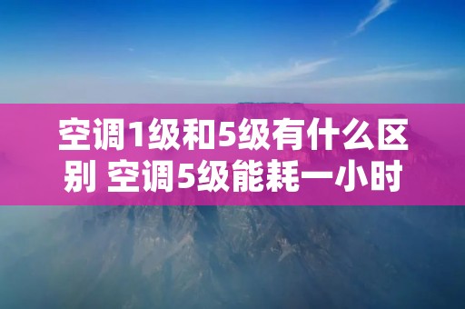空调1级和5级有什么区别 空调5级能耗一小时几度电
