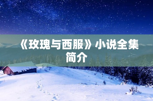《玫瑰与西服》小说全集简介