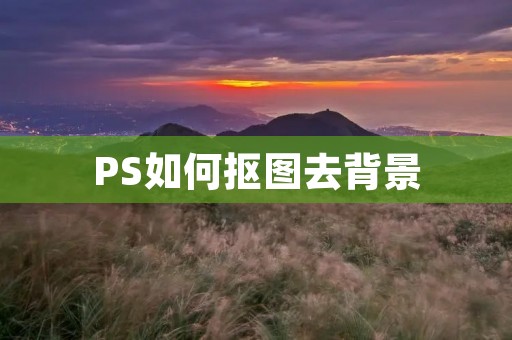 PS如何抠图去背景：详细步骤与技巧