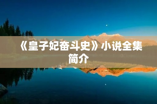 《皇子妃奋斗史》小说全集简介