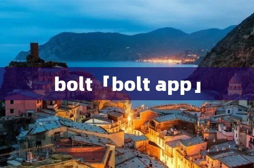 bolt「bolt app」