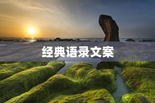 经典语录文案:用文字点亮生活的智慧之光