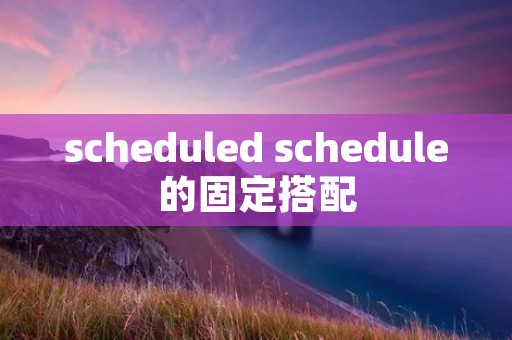scheduled schedule的固定搭配