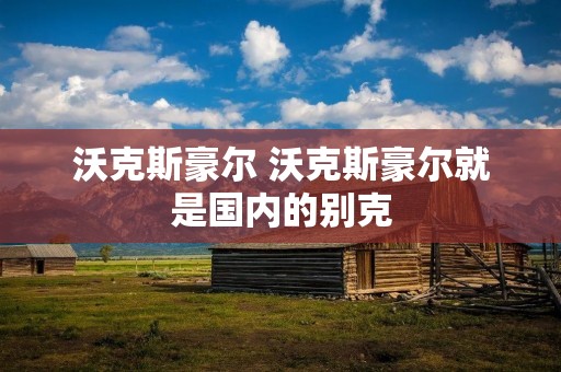 沃克斯豪尔 沃克斯豪尔就是国内的别克