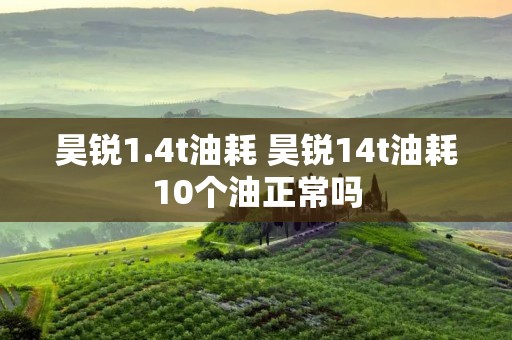 昊锐1.4t油耗 昊锐14t油耗10个油正常吗 昊锐1.4t油耗 昊锐14t油耗10个油正常吗