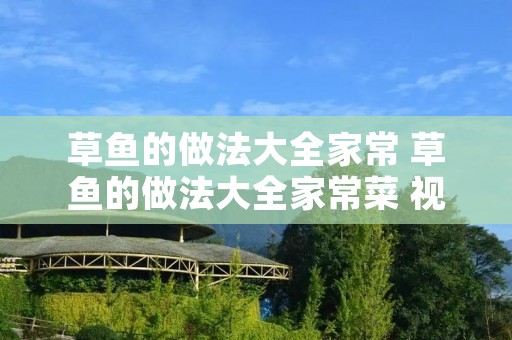 草鱼的做法大全家常 草鱼的做法大全家常菜 视频红烧