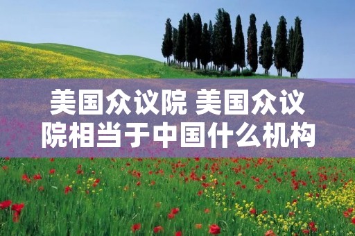 美国众议院 美国众议院相当于中国什么机构