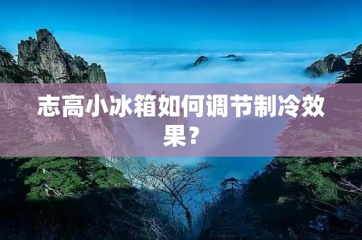 志高小冰箱如何调节制冷效果? 志高小冰箱如何调节制冷效果?