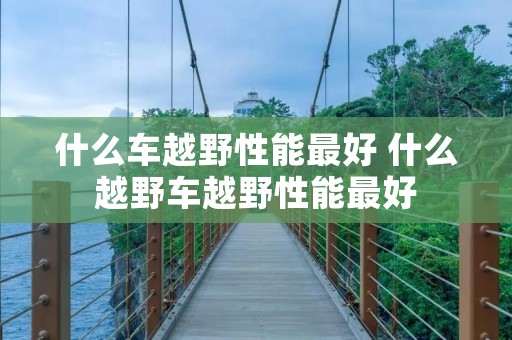什么车越野性能最好 什么越野车越野性能最好