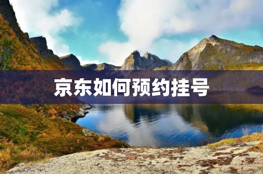 京东如何预约挂号