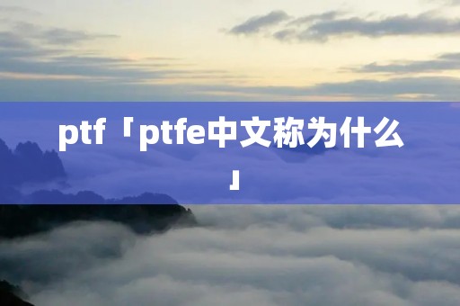 ptf「ptfe中文称为什么」