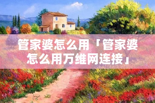 管家婆怎么用「管家婆怎么用万维网连接」 管家婆怎么用「管家婆怎么用万维网连接」