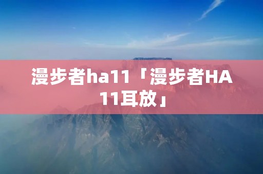 漫步者ha11「漫步者HA11耳放」 漫步者ha11「漫步者HA11耳放」