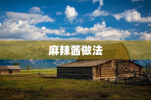 麻辣酱做法:辛辣香浓的美味享受 麻辣酱做法:辛辣香浓的美味享受