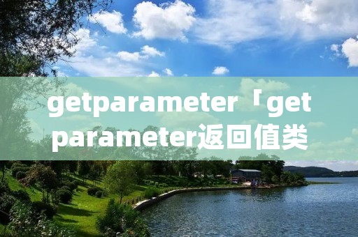 getparameter「getparameter返回值类型」 getparameter「getparameter返回值类型」