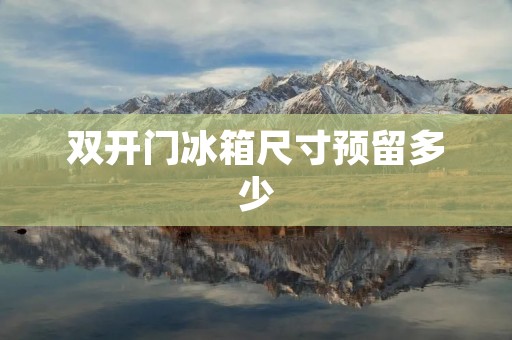 **门冰箱尺寸预留多少