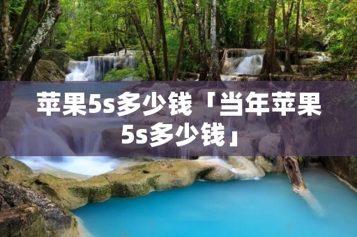 苹果5s多少钱「当年苹果5s多少钱」