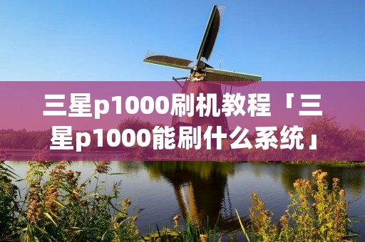 三星p1000刷机教程「三星p1000能刷什么系统」 三星p1000刷机教程「三星p1000能刷什么系统」