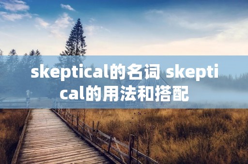 skeptical的名词 skeptical的用法和搭配