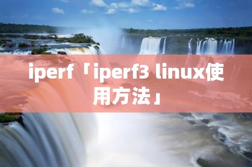 iperf「iperf3 linux使用方法」