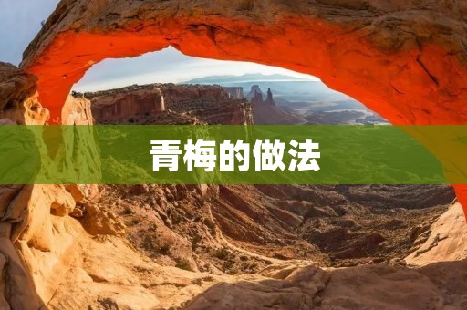 青梅的做法:品味清新夏日的果香 青梅的做法:品味清新夏日的果香