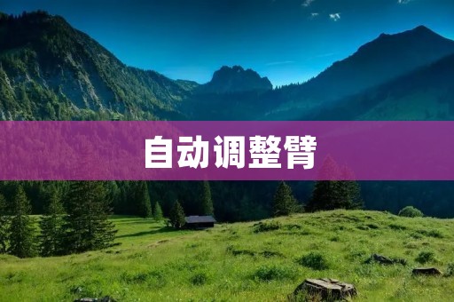 自动调整臂:实现精准定位的创新科技 自动调整臂:实现精准定位的创新科技