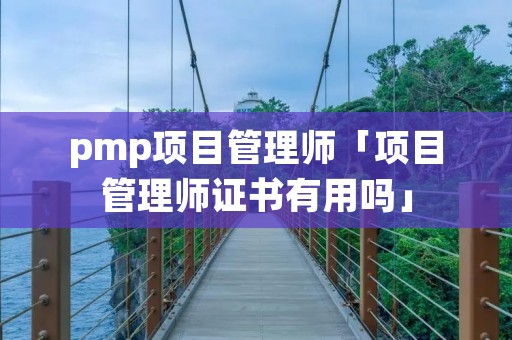 pmp项目管理师「项目管理师证书有用吗」 pmp项目管理师「项目管理师证书有用吗」