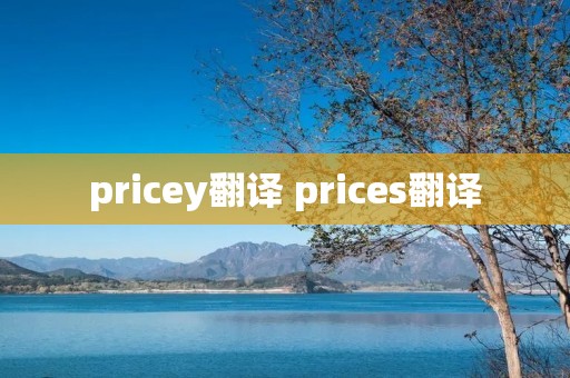 pricey翻译 prices翻译