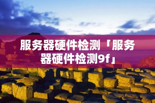 服务器硬件检测「服务器硬件检测9f」