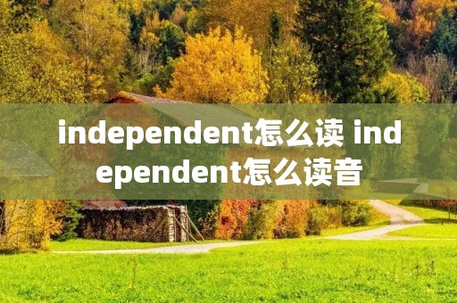 independent怎么读 independent怎么读音